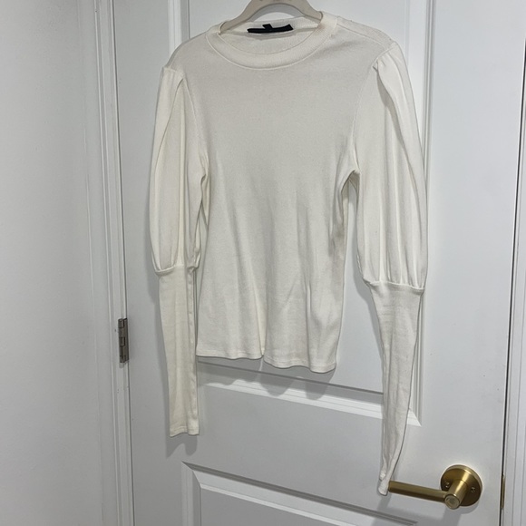 VERONICA BEARD WHITE SWEATER SMALL - Picture 1 of 5